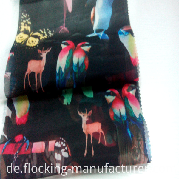Organza Animal Design Printed Garment Fabric/ Home Textile Fabric